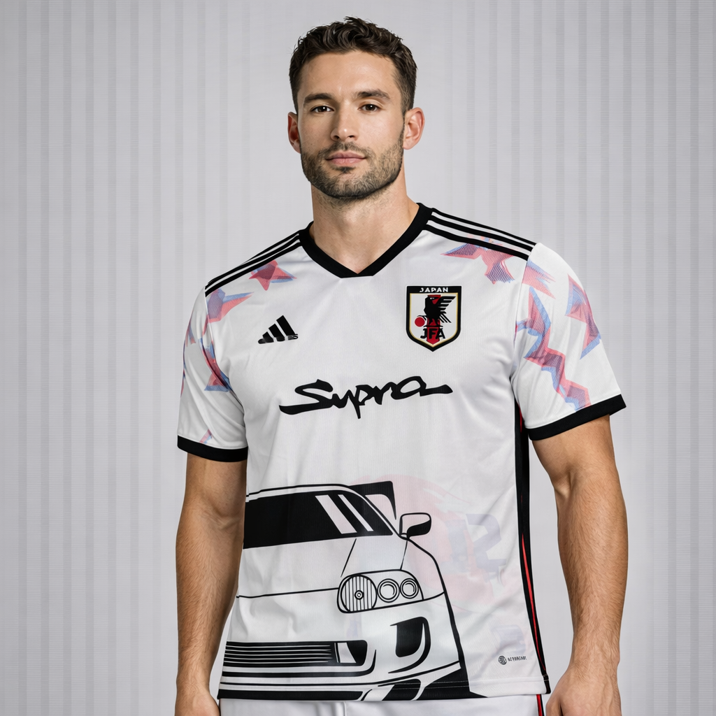 Fußballtrikot der Japan Sportscar Edition 2024, Maßstab 1:1, thailändische Qualität